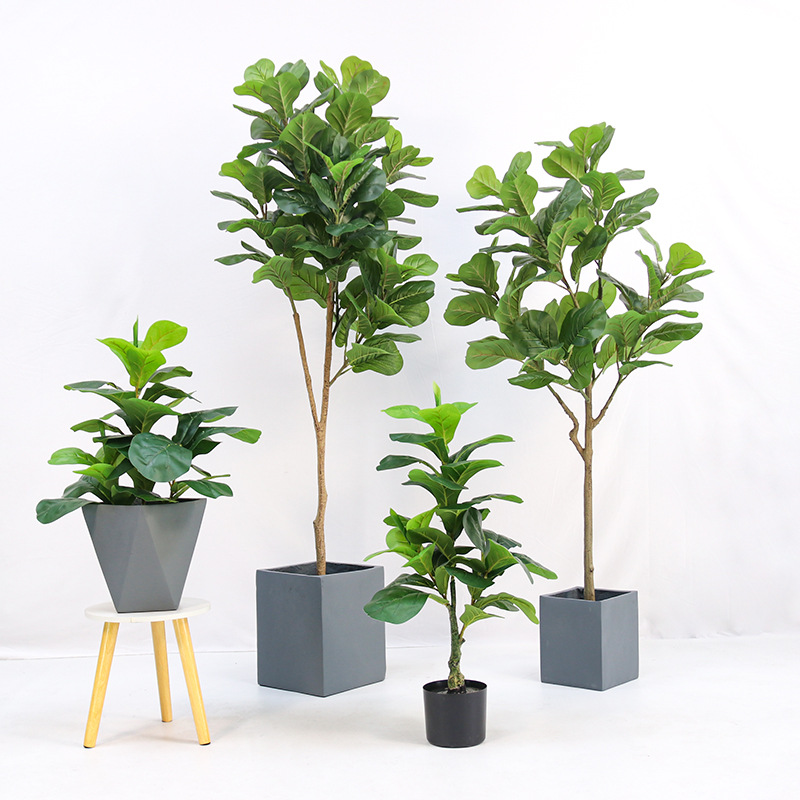 Artificial Plastic Potted Plan - Ficus Lyrata Tree 评论和价格