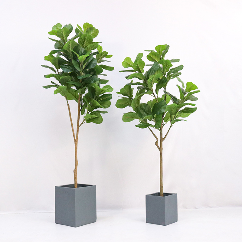 Artificial Plastic Potted Plan - Ficus Lyrata Tree 评论和价格