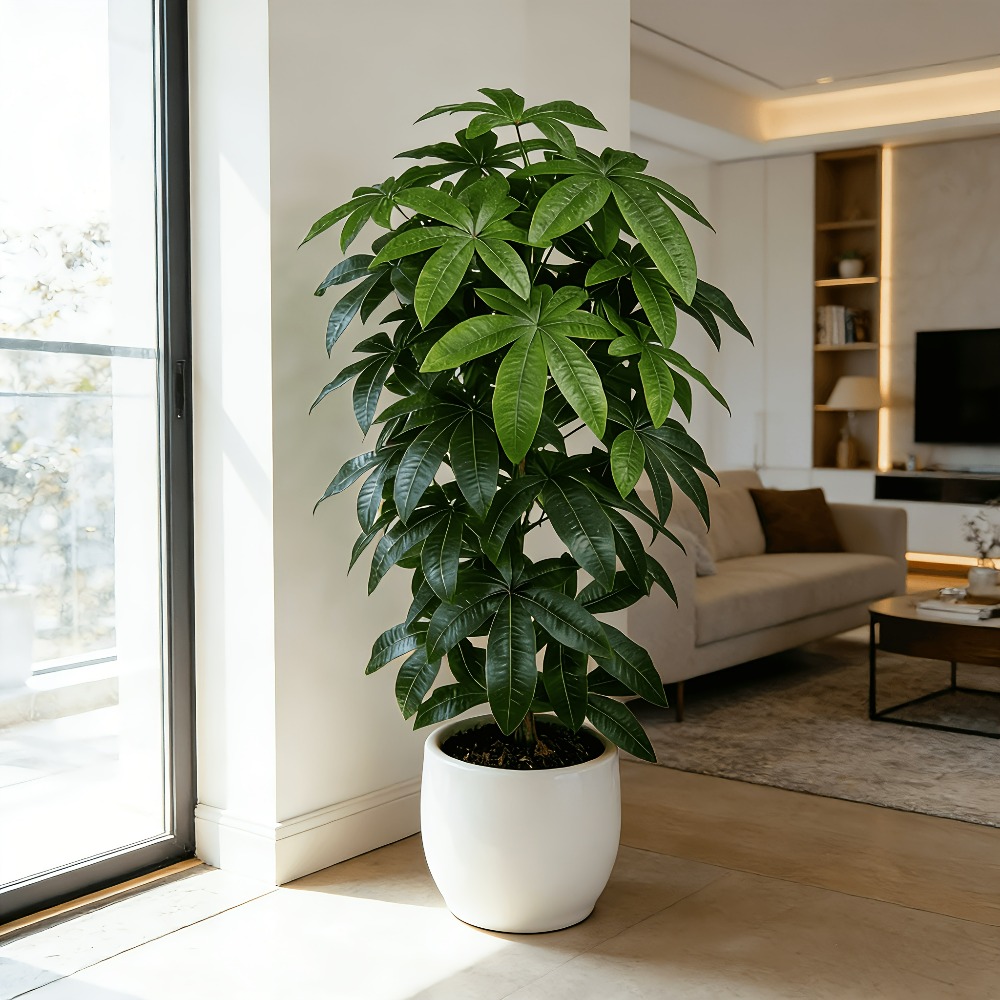 An Artificial Money Tree Pachi - Ficus Lyrata Tree 评论和价格